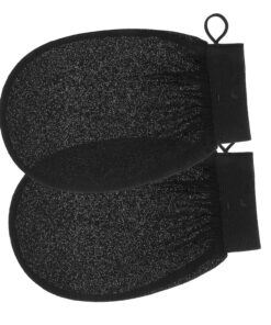 OUNONA Peelinghandschuhe für Dusche Paarhandschuhe zum Körperpeeling Sanfte Hautschüppchenentfernung mit Viskose und Mittelfeiner Sandtextur