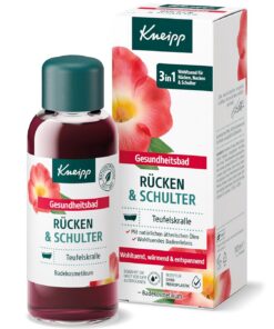 Kneipp Gesundheitsbad Rücken & Schulter - mit wertvollem Extrakt der Teufelskralle - wohltuend, wärmend, entspannend - 100ml