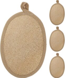OUNONA 4-teiliger Luffa-Körperschrubber – Badeschrubber für Männer und Frauen – Peeling-Luffa-Schwamm-Pad, Duschschrubben für Körperwäsche, Peeling