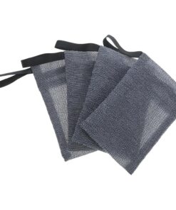 STOBAZA 4 Stück Nylon Seifensäckchen Langlebig Reißfest mit Aufhängeschlaufe Platzsparend für Feste Seife Dusche Bad Reise