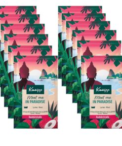 Kneipp Meet me in Paradise Badekristalle - Mit Lycheeextrakt und Minzöl - Multipack - 12 x 60g