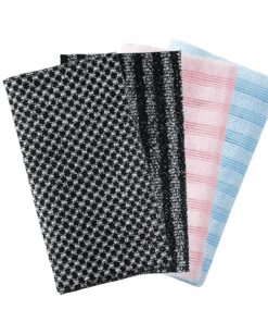 Körperpeeling Handtuch Set Waschlappen Langer Rücken Doppelseitig Design Stoff weich strukturiert Duschhygiene Zubehör für Männer