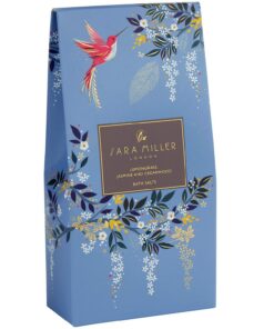 Sara Miller Beauty Badesalz mit Zitronengras, Jasmin und Zedernholz, blau, 150 g