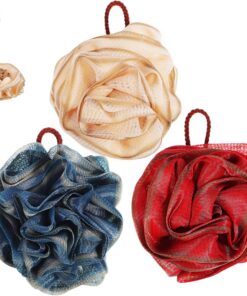 VALICLUD 3stücke Duschschwämme Aus Pe-material Körperpeeling-schwämme Schaumbälle Für Dusche Badeschwämme Luffaschwämme Geeignet Für Männer Und Frauen