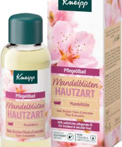 Kneipp Pflegeölbad Mandelblüten Hautzart - Ölbad mit 94% reinem Mandelöl - optimale Kombination aus aktivem Schutz und fühlbarer Pflege - für trockene und sensible Haut - 100ml