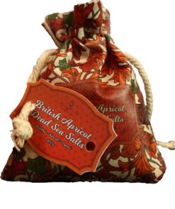 Craftiela Totes Meer Salze, Duftsalze, Totes Meer Spa, Badesalz, Aromatische Salze, Aromatherapie, plastikfrei, Home Spa, 200 g (British Aprikose)