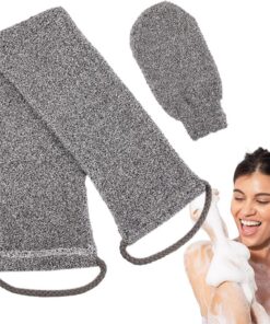 Rückenschrubber für die Dusche | Beauty-Bad-Peeling – Luffa- -Duschbürste | Waschlappen-Badwerkzeug, Badezubehör, hohe Wasseraufnahme für alle Hauttypen