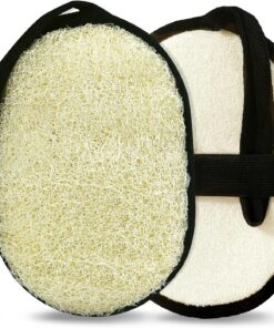 Natürlicher Luffa-Schwamm (2 Stück), großer 17,8 x 13,9 cm, Dusch-Luffa-Schwamm, Peeling, Körperschrubber für Damen und Herren, natürliche Materialien sind leicht biologisch abbaubar und das