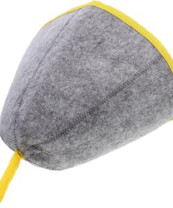 Healvian Atmungsaktiver Saunahut aus Filz für Damen mit Stabilem Material und Einfachem Design als Tragbare Badekappe und Duschzubehör für Sauna und Wellness