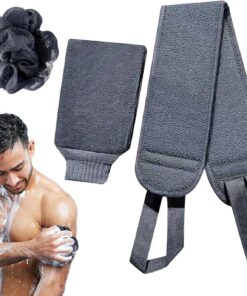 Body Washer Scrubber – 3 Badetuch-Set, Duschschrubber | doppelseitige Badehandschuhe, Badeblume, ausziehbares Badetuch, Duschzubehör für Damen und Herren