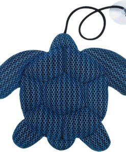 Hot Tub Sponge, Scum Absorber, 9.84x8.27x1.38 Inches, Turtle Shaped Floating Filter, Washable Bath Pad, Grime Remover for Swimming, Men, Women, Spa, Pool, Cleansing Soak