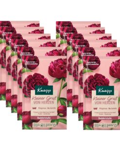 Kneipp Badekristalle Kleiner Gruß von Herzen - Multipack - Kombination aus Pfingstrosenextrakt und pflegendem Kamelienöl - 12 x 60g