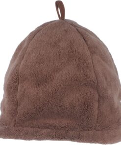 OUNONA Komfortable Saunahaube aus Korallenvlies Dicke Schnelltrocknende Saunamütze für Sauna und Sommerstimmung Leicht und Flexibel