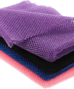 STOBAZA 4 Stück Peeling Badnetz Langer Rückenwaschlappen aus Nylon Sanftes Körperpeeling für Tiefenreinigung Maschinenwaschbar für Glatte Haut Bad Dusche