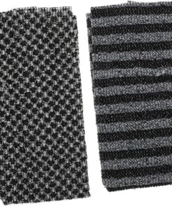 Abaodam 2 Stück Badehandschuhe Rückenschrubber aus Polyester mit Doppelseitiger Reinigung und Rauer Sowie Weicher Textur für Männer zur Effektiven Körperpflege unter Dusche