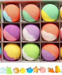 Badebälle für Kinder 15 Stück feuchtigkeitsspendend erfrischend mit | Duftendes Schaumbad für Hotel, Badezimmer, Spa, Kinder, Mädchen, Kinder, Teenager, Frauen, Mutter, Ehefrau und