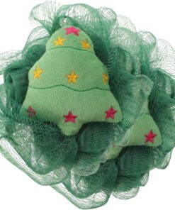 OUNONA 2 Stück-pack Weihnachts Duschbälle mit Cartoon Motiven Tragbar und Reich an Schaum aus Pe und Baumwolle für Familie und Reisen Zufälliger Stil