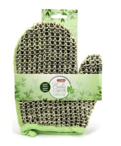Titania Bade Massage Handschuh Hanf Sisal grün