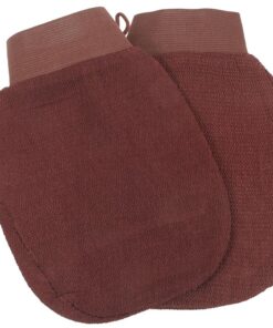 Healvian Badezimmer Körperpeeling Handschuh Für Männer Frauen Tiefenreinigender Peelinghandschuh Hautfreundliches Material Praktische Körperreinigung 2 Stück Braun