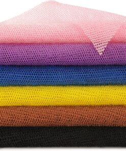 BHYTAKI 6 Stück afrikanische Netzschwamm, afrikanisches Peeling-Netz, langer afrikanischer Badeschwamm, Waschlappen, Duschnetz, afrikanischer Körperschrubber für die Haut, glatter täglicher Gebrauch